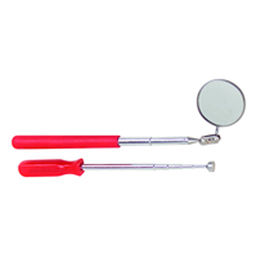2 Piece - Telescoping Magnetic Pick-Up / Mirror Set - Apex Tool & Supply