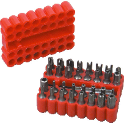 33 Pieces - Hex Bit Set - Torx/Star/Tri-Wing Style - Apex Tool & Supply