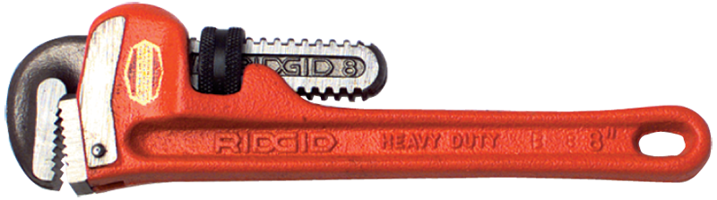 2-1/2" Pipe Capacity - 18" OAL - Heavy Duty Pipe Wrench - Apex Tool & Supply