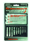 Removes #6 to #24 Screws; 10 pc. Kit - Screw Extractor - Apex Tool & Supply