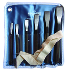 6 Piece Chisel Set -- 1/4 to 3/4'' Diameter - Apex Tool & Supply