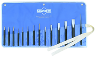 14 Piece Punch & Chisel Set -- #14RC; 1/8 to 3/16 Punches; 7/16 to 7/8 Chisels - Apex Tool & Supply