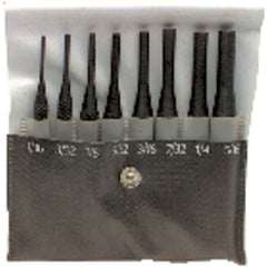 8 Pieces Regular Length Drive Pin Punch Set - Model HMC–022; 1/16″ to 5/16″ Diameter - Apex Tool & Supply