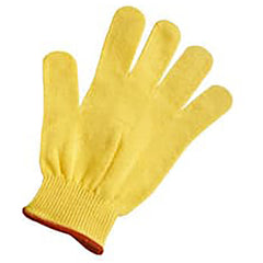 Jumbo Gloves-Perfect Fit - Kevlar Jumbo Cut Resistant - Knits Aramid - Uncoated 13 Cut Lightweight 100% Dupont Kevlar Brand Fiber Yellow. - Apex Tool & Supply