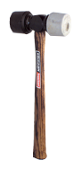 Vaughan Rubber Mallet -- 24 oz; Hickory Handle - Apex Tool & Supply