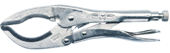 Large Jaw Locking Pliers -- #12LC Plain Grip 0 to 3-1/8'' Capacity 12'' Long - Apex Tool & Supply