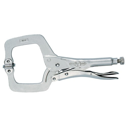 Vise-Grip C-Clamp with Swivel Pads - 6SP Plain Grip 2 1/8″ Capacity 6″ Long - Apex Tool & Supply