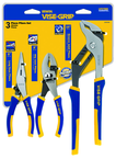 Pliers Set -- #2078704; 3 Pieces; Includes: 6" Long Nose; 6" Slip Joint; 10" Groove Joint - Apex Tool & Supply