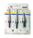 3 Pc. Cobalt Unibit Step Drill Set - Apex Tool & Supply