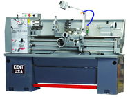 Geared Head Lathe - #KLS1440A - 14" Swing; 40" Between Centers; 3 HP Motor; D1-4 Camlock Spindle - Apex Tool & Supply