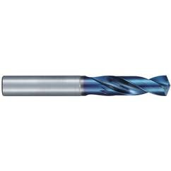 #2 Dia. × 6 mm Shank × 28 mm Flute Length × 66 mm OAL, Stub, 135°, Aqua Revo D, 2 Flute, External, Solid Carbide Drill - Apex Tool & Supply