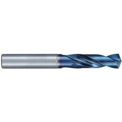 #2 Dia. × 6 mm Shank × 28 mm Flute Length × 66 mm OAL, Stub, 135°, Aqua Revo D, 2 Flute, External, Solid Carbide Drill - Apex Tool & Supply