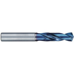 5/16″ Dia. × 8 mm Shank × 38 mm Flute Length × 79 mm OAL, Stub, 135°, Aqua Revo D, 2 Flute, External, Solid Carbide Drill - Exact Industrial Supply