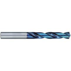 #7 Dia. × 6 mm Shank × 40 mm Flute Length × 82 mm OAL, Jobber, 135°, Aqua Revo D, 2 Flute, External, Solid Carbide Drill - Apex Tool & Supply