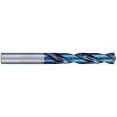 #7 Dia. × 6 mm Shank × 40 mm Flute Length × 82 mm OAL, Jobber, 135°, Aqua Revo D, 2 Flute, External, Solid Carbide Drill - Apex Tool & Supply