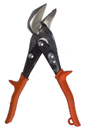 1-3/8'' Blade Length - 9-1/4'' Overall Length - Left Cutting - Metalmaster Offset Snips - Apex Tool & Supply