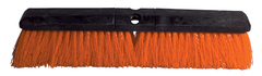 24" - Orange Safety Broom Without Handle - Apex Tool & Supply