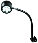 7 LED Spot Light  Dimmable  17" Flexible Gooseneck Arm  Direct Mount - Apex Tool & Supply