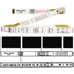 6FT X 5/8" BRICK MASONS WOOD RULE - Apex Tool & Supply