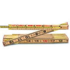 8 FTX5/8" WOOD RULE W/6" SLIDE RULE - Apex Tool & Supply