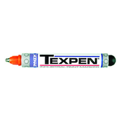 Texpen Medium Marker - Stainless Steel Ball Tip - Orange - Apex Tool & Supply