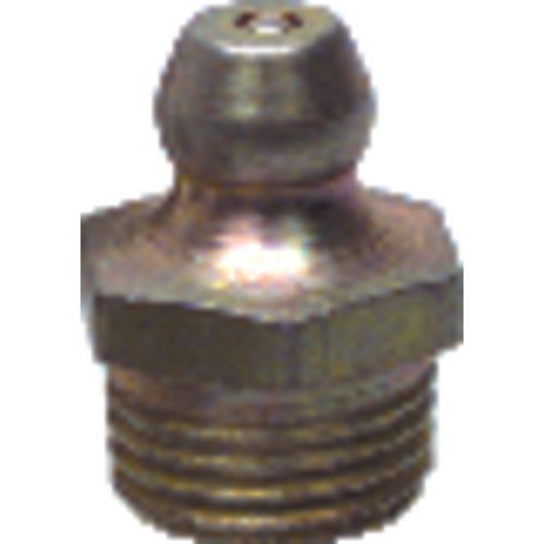 Grease Fittings - 1/4″-18 - PTF Straight Hydraulic Style - Pack of 10 - Apex Tool & Supply