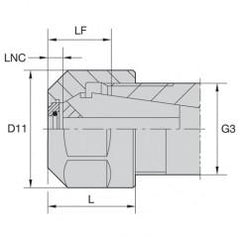 LNHAB ER20M COOLANT LOCKNUT - Apex Tool & Supply