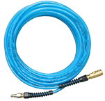 #PFE60256T - 3/8 MPT x 25 Feet - Light Blue Thermoplastic - 2 Fitting(s) - Air Hose - Apex Tool & Supply