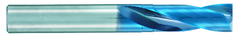 13.0mm Dia. - X 100mm OAL - Stub-Carbide-Drill-Aqua EX Coated - Apex Tool & Supply