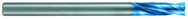 5.6mm Dia. X 110mm OAL 10XD-Carbide Drill-Flat Point -Aqua EX Coated - Apex Tool & Supply