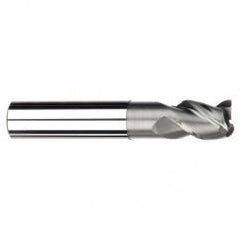 5/8" Dia. - 3/4" LOC - 6" OAL - 3 FL Carbide End Mill-Uncoated - Apex Tool & Supply