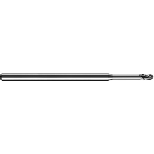 ‎0.02″ Dia. × 1/8″ Shank × 0.03″ DOC × 2-1/2″ OAL, Carbide TA, Spiral , 3 Flute, 30° Helix, Ballnose End Mill