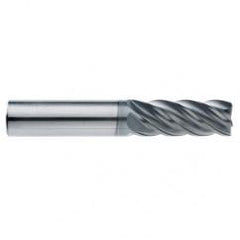 1/2" Dia. - 1" LOC - 3" OAL - 5 FL Carbide End Mill-AlCrN-X - Apex Tool & Supply