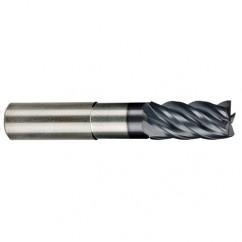 3/4" Dia. - 1" LOC - 6" OAL - .030 Radius 5 FL Carbide End Mill-AlCrN-X - Apex Tool & Supply