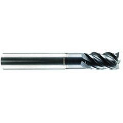 3/4" Dia. - 1" LOC - 4" OAL - 5 FL Carbide S/E HP End Mill-AlCrNX - Apex Tool & Supply