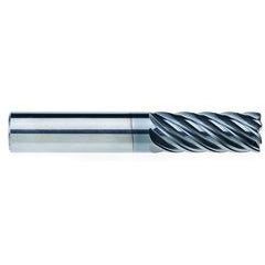 3/8" Dia. - 7/8 LOC - 2-1/2" OAL - 7 FL Carbide End Mill - AlCrNx - Apex Tool & Supply