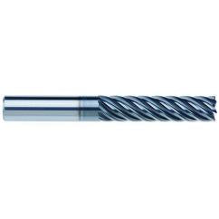 5/8" Dia. - 2-5/8" LOC - 5" OAL - 7 FL Carbide End Mill - AlCrNx - Apex Tool & Supply