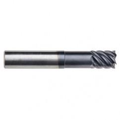 3/8" Dia. - 7/8 LOC - 3" OAL - .030 Radius 6 FL Carbide End Mill-Uncoated - Apex Tool & Supply