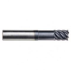 3/8" Dia. - 7/8 LOC - 3" OAL - .030 Radius 6 FL Carbide End Mill-Uncoated - Apex Tool & Supply