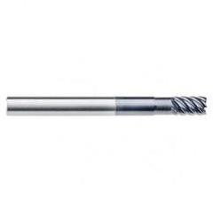 1/2" Dia. - 5/8" LOC - 3" OAL - .030 Radius 6 FL Carbide End Mill-Uncoated - Apex Tool & Supply