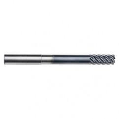 5/8" Dia. - 1-3/8" LOC - 5" OAL - .030 Radius 6 FL Carbide End Mill-Uncoated - Apex Tool & Supply