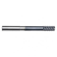 5/8" Dia. - 1-3/8" LOC - 5" OAL - .030 Radius 6 FL Carbide End Mill-Uncoated - Apex Tool & Supply