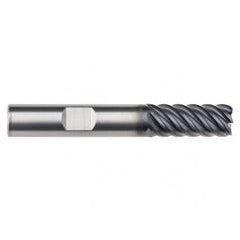 3/8" Dia. - 7/8 LOC - 2-1/2" OAL - .030 Radius 6 FL Carbide End Mill-AlTiN-x - Apex Tool & Supply