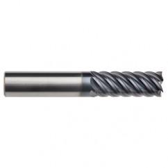 5/8" Dia. - 2-5/8" LOC - 5" OAL - 6 FL Carbide End Mill-AlTiN-x - Apex Tool & Supply