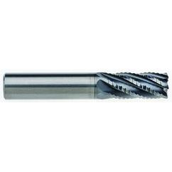 5/16" Dia. - 7/16" LOC - 2" OAL - .015 CR 6FL Carbide End Mill - AlCrNx - Apex Tool & Supply