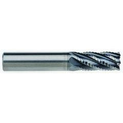 5/8" Dia. - 2" LOC - 4" OAL - .030 CR 6FL Carbide End Mill - AlCrNx - Apex Tool & Supply