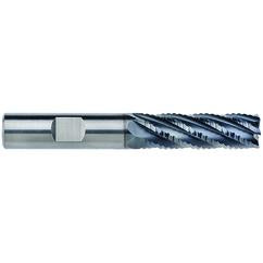 20mm Dia. - 42mm LOC - 104mm OAL - 1mm CR 6FL Carbide End Mill - AlCrNx - Apex Tool & Supply