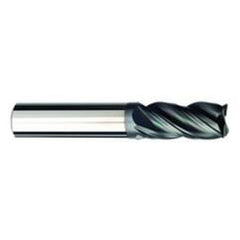1/2 Dia. x 3 Overall Length 4-Flute .030 C/R Solid Carbide SE End Mill-Round Shank-Center Cut-AlCrN-X - Apex Tool & Supply