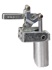 Vertical Pneumatic Cylinder - 375 lbs Holding Capacity; Bar Style U-Shape - Apex Tool & Supply