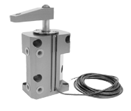 Pneumatic Power Clamp Sensor - #810169 4mm Mount - Reed Switch Sensor - 5-120V DC/AC 50/60 Hz SPST 6" Male M8 Connector - Apex Tool & Supply